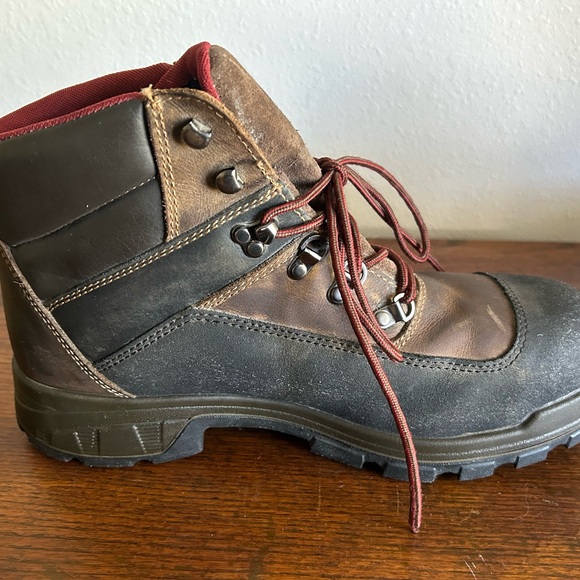 Wolverine Brown Leather Lace Up Non Slip Work Boots Mens Size 12 - Picture 4 of 11